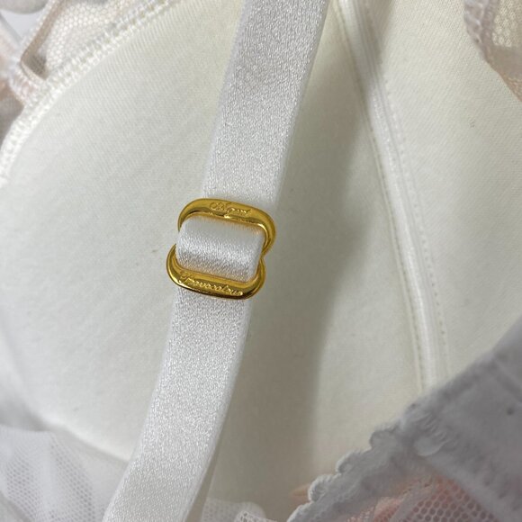 Agent Provocateur Nicoletti White 36DD/4 Set NWT - Picture 12 of 14